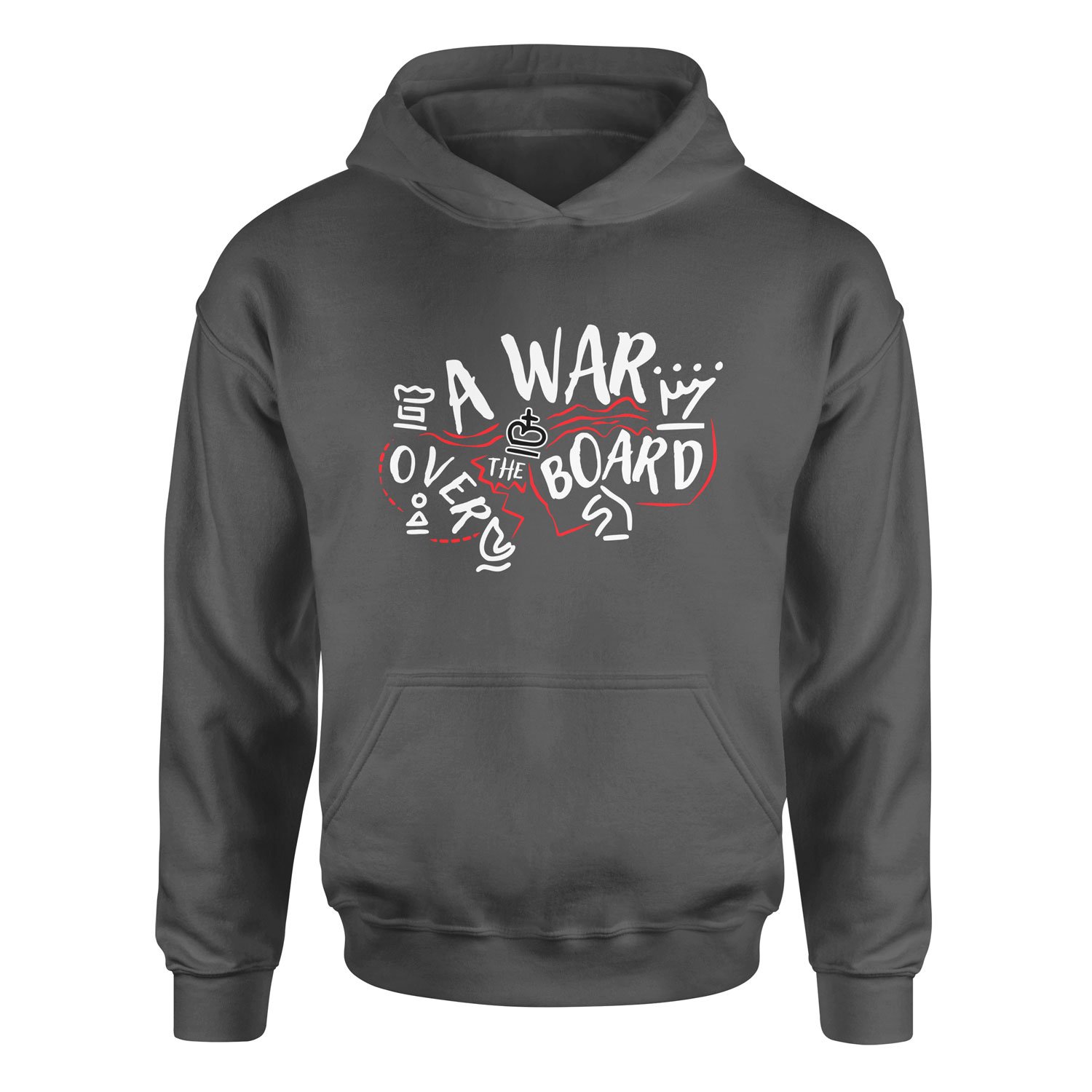 A War Over The Board Whites Hoodie S - Füme