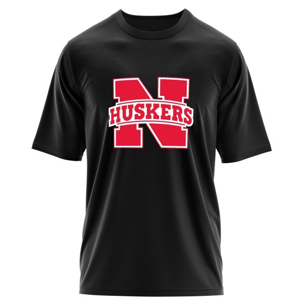 Nebraska Cornhuskers Oversize Tişört M - Siyah