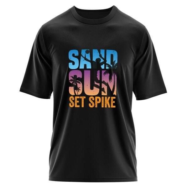 Sand Sun Set Spike Oversize Tişört