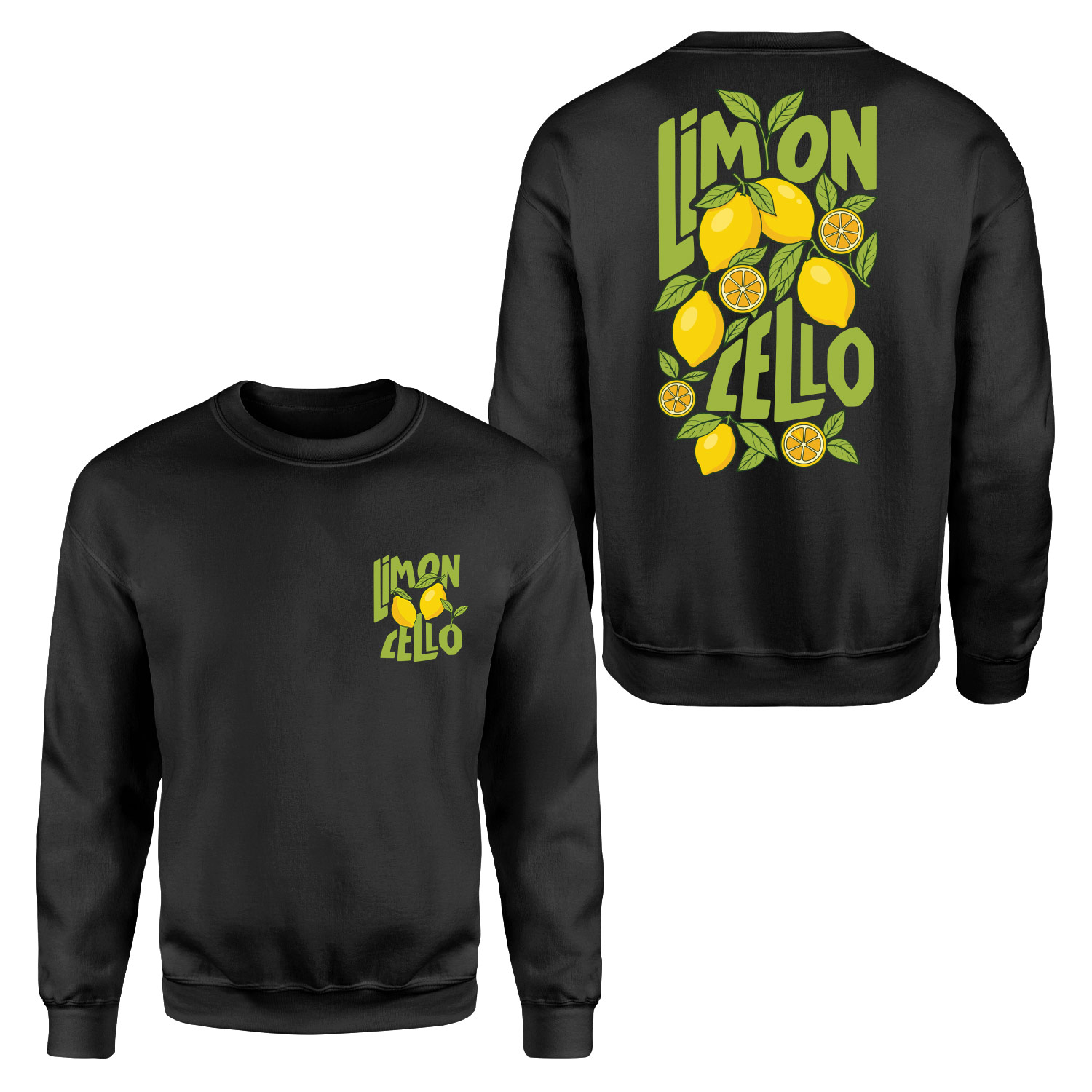 Limoncello Sweatshirt XL - Siyah