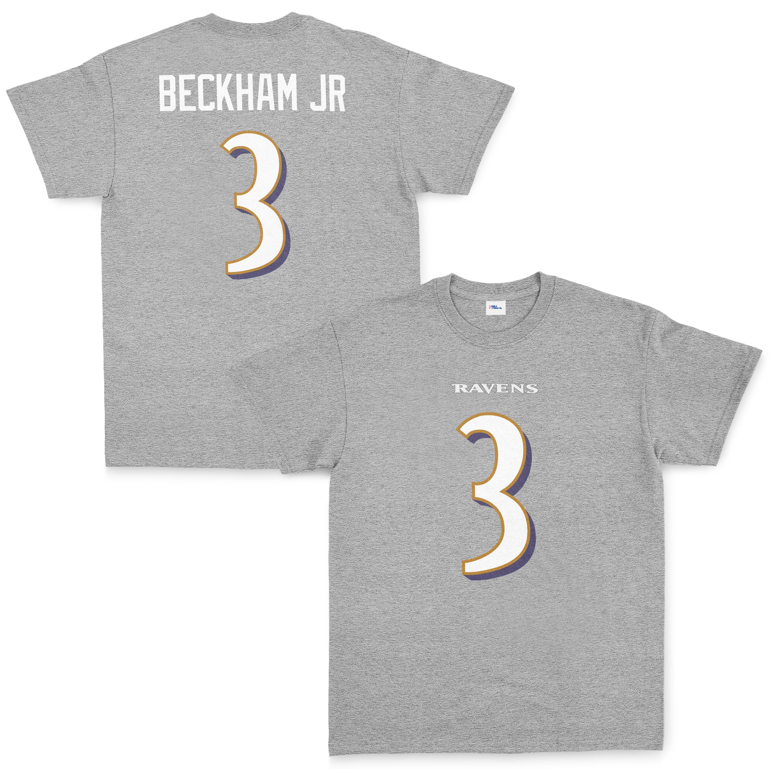 Odell Beckham Jr. Baltimore Ravens Tişört S - Gri