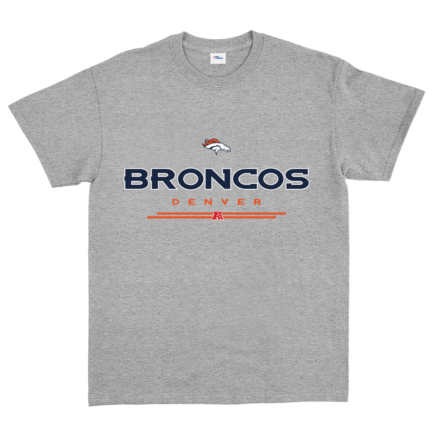 Denver Broncos AFC Tişört S - Gri