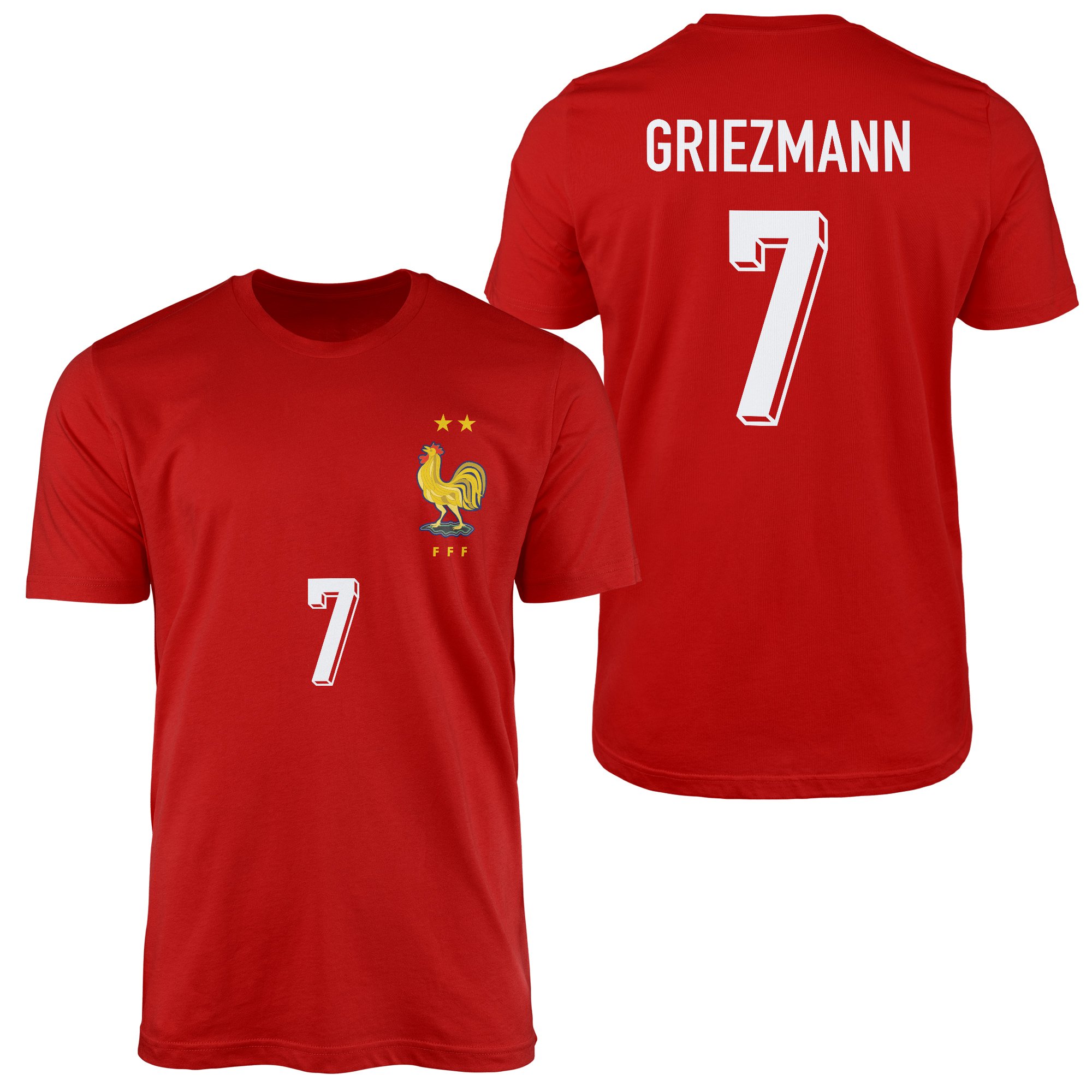 Antoine Griezmann | Fransa 2024 Forma Tişört XXL - Kırmızı