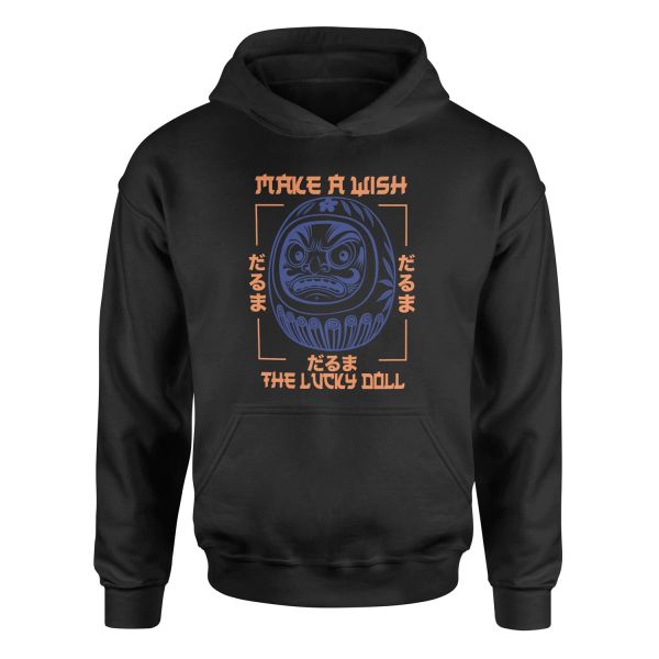 The Lucky Doll Hoodie S - Siyah