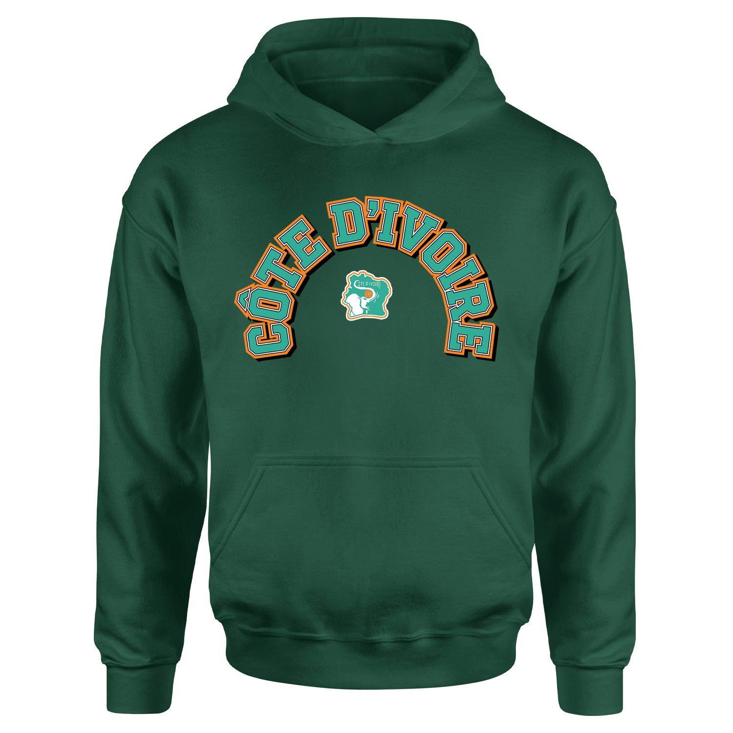 Fildişi Sahilleri 2026 Varsity Hoodie L - Nefti Yeşili