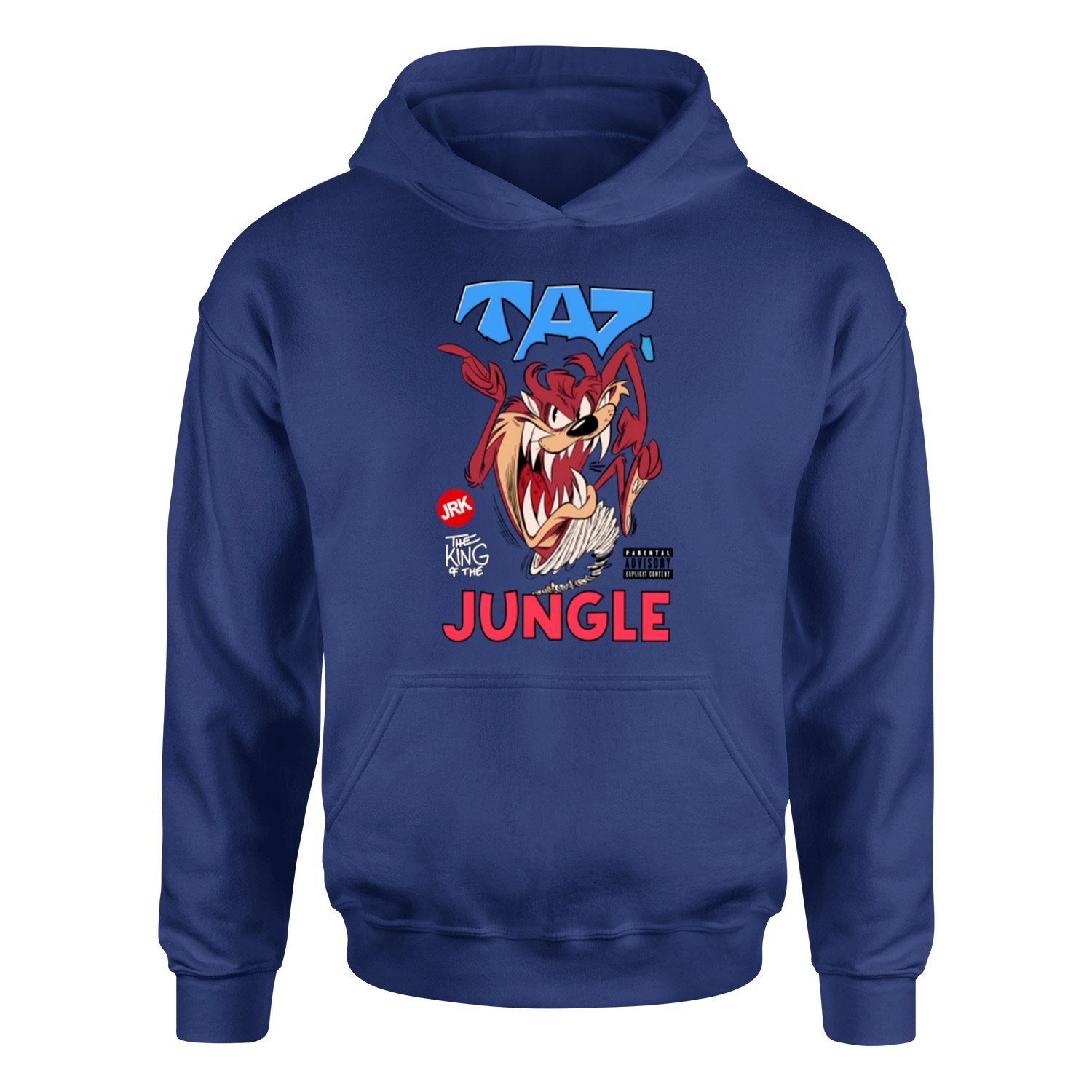 Taz The King of Jungle Hoodie XXL - İndigo Mavisi