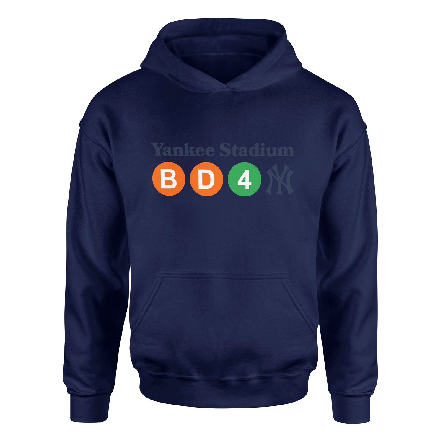 NYC 161 St- Yankee Stadium Subway Station  Hoodie XL - İndigo Mavisi