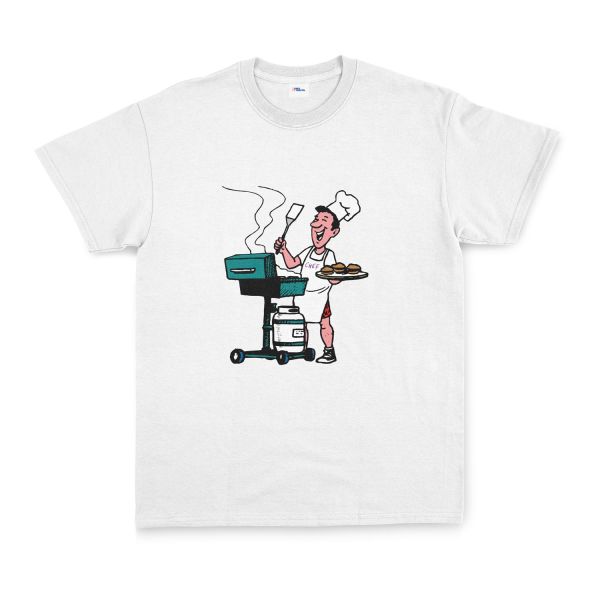 BBQ Chef Tişört S - Beyaz