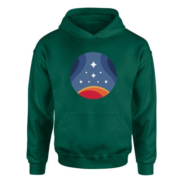 Starfield Constellation Hoodie M - Nefti Yeşili