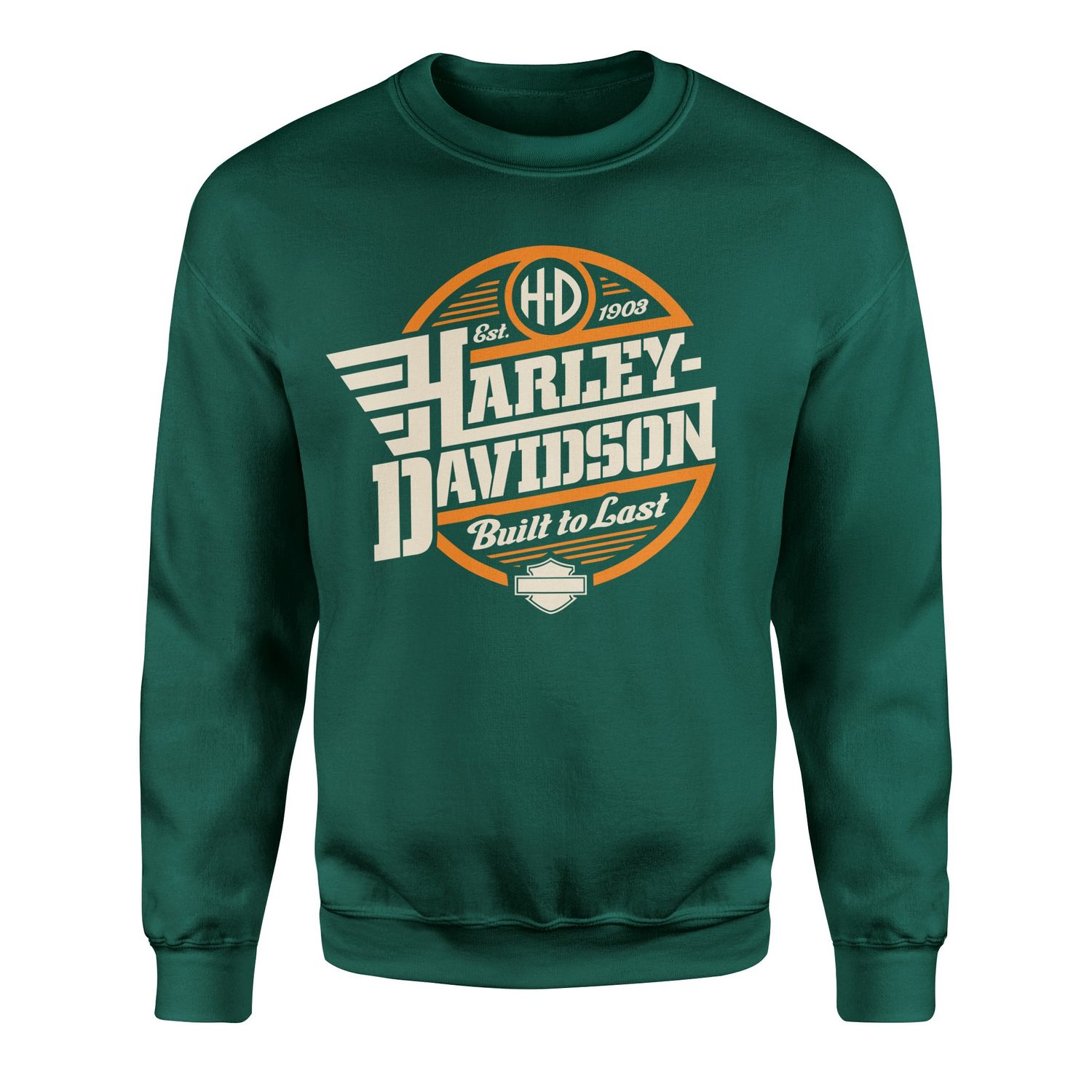 Harley-Davidson Built to Last Sweatshirt L - Nefti Yeşili