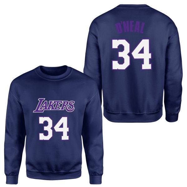 Shaq O’Neal 34 Lakers Forma Sweatshirt M - İndigo Mavisi