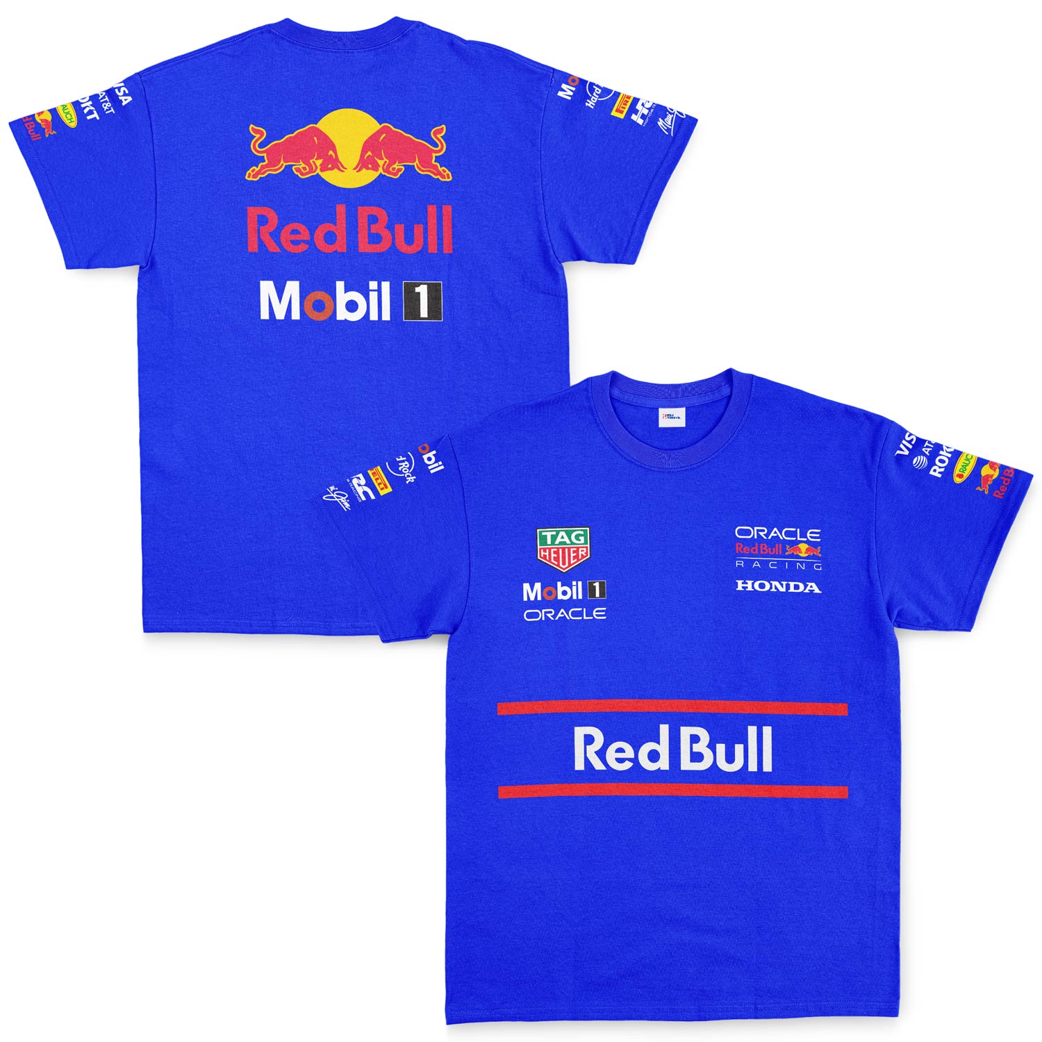 Red Bull Racing Teamline 2025 Tişört S - Mavi