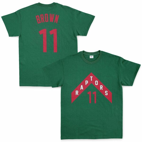 Bruce Brown 11 Raptors Jersey Tişört S - Nefti Yeşili