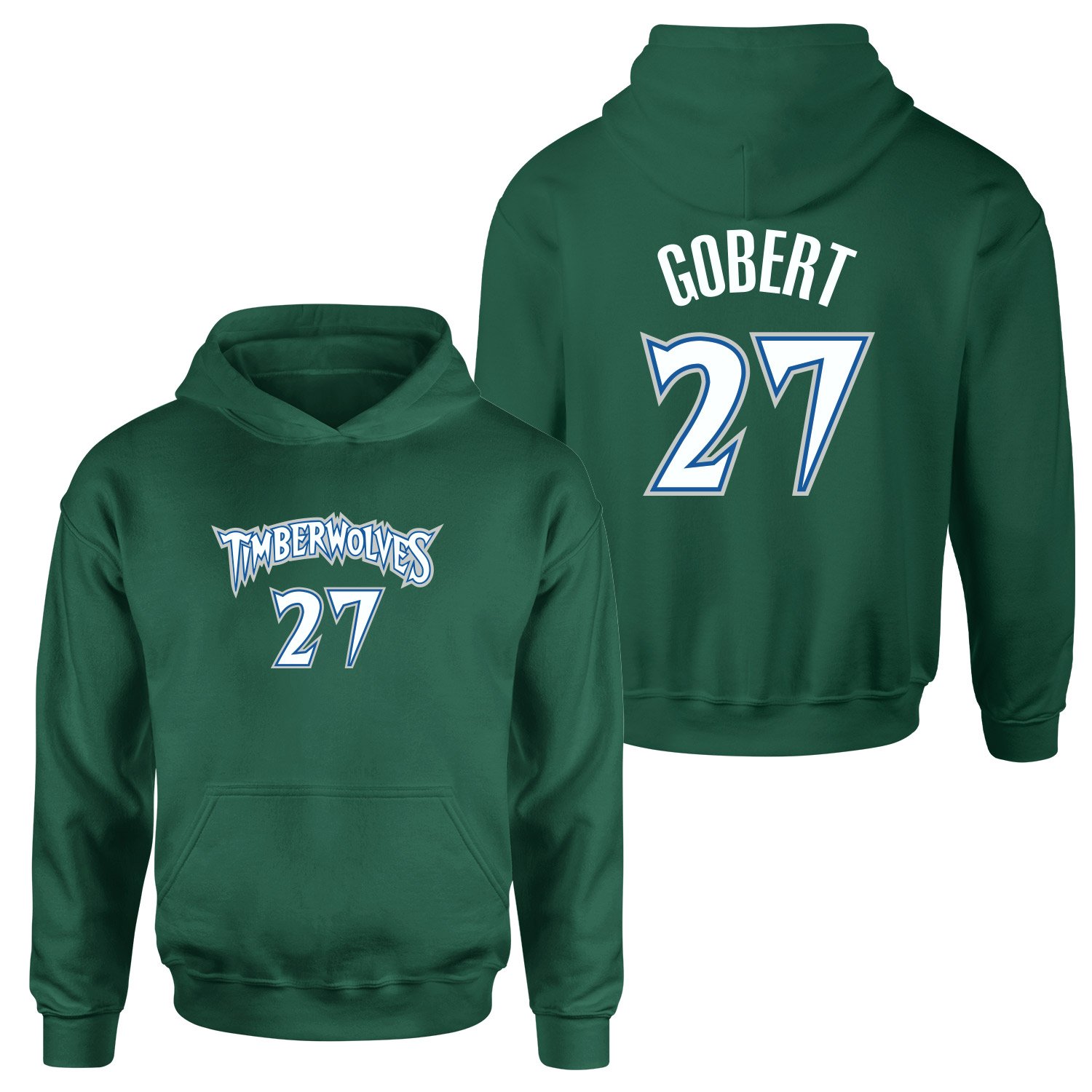 Rudy Gobert Minnesota 27 Forma Hoodie S - Nefti Yeşili