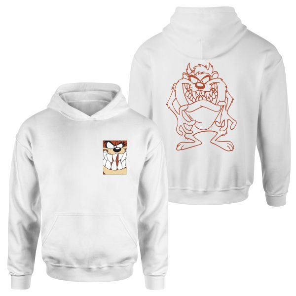 Tazmanya Canavarı Hoodie L - Beyaz