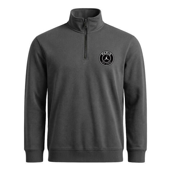 PSG X Air Jordan Yarım Fermuarlı Sweatshirt XL - Füme