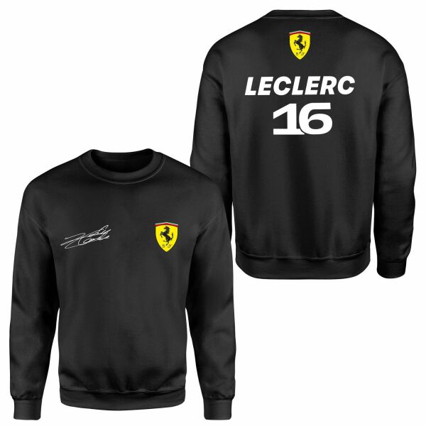 Charles Leclerc Basic SF Sweatshirt XXL - Siyah