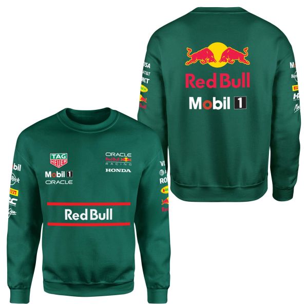 Red Bull Racing Teamline 2025 Sweatshirt M - Nefti Yeşili