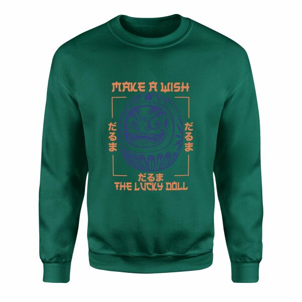 The Lucky Doll Sweatshirt L - Nefti Yeşili