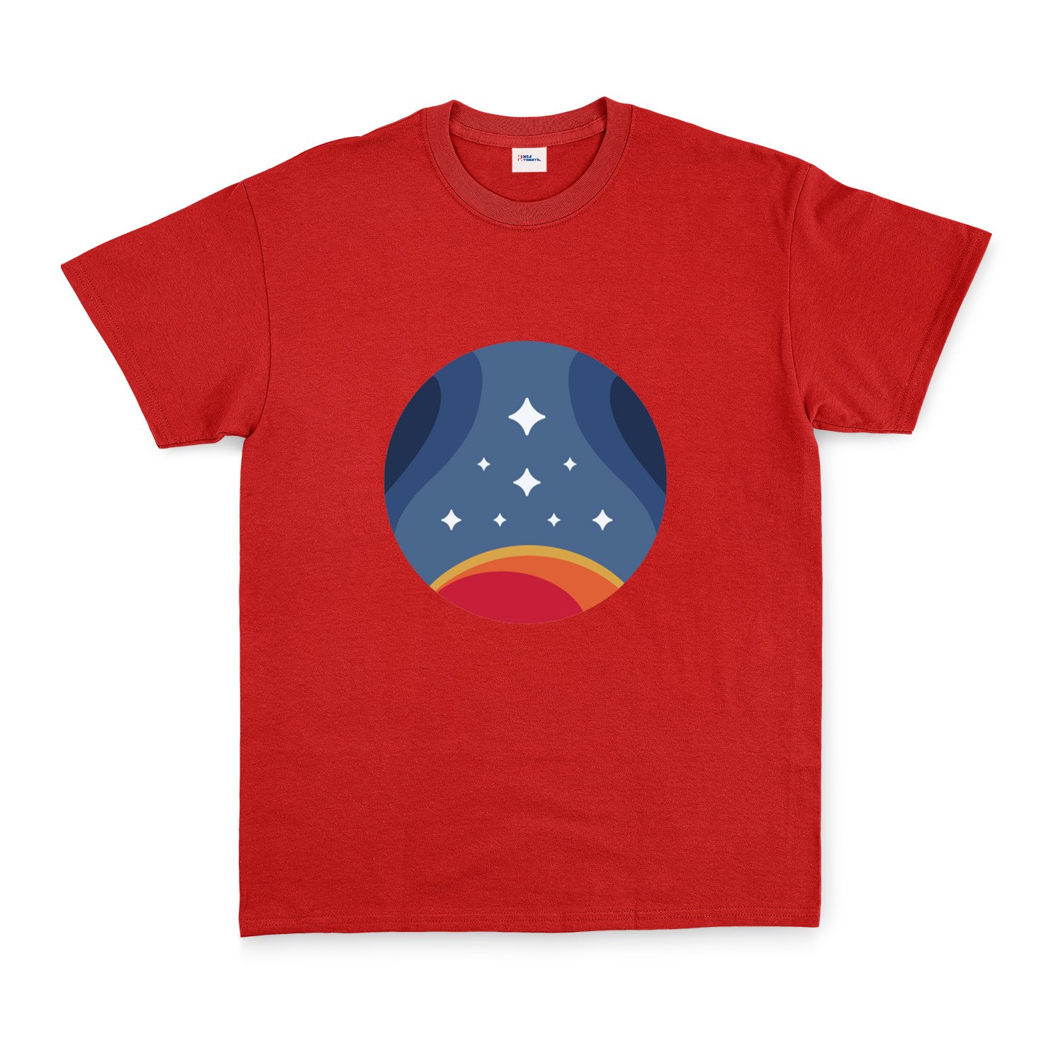 Starfield Constellation Tişört XXL - Kırmızı