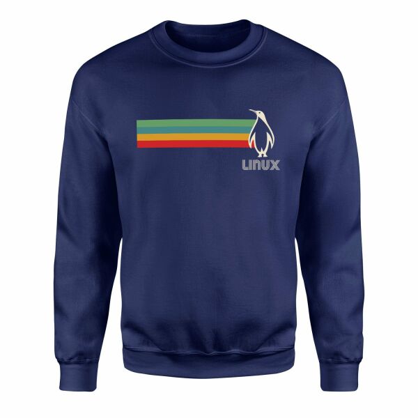 LINUX Sweatshirt M - Lacivert