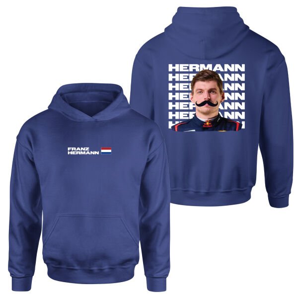 Franz Hermann Red Bull Driver Hoodie L - İndigo Mavisi