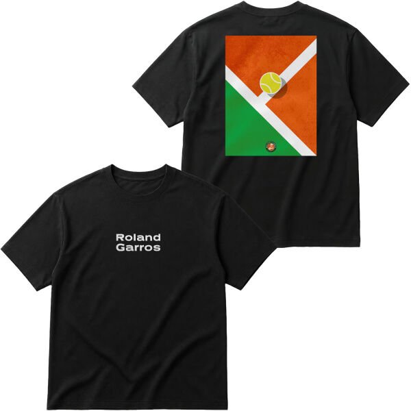 Roland Garros SE Oversize Tişört M - Siyah
