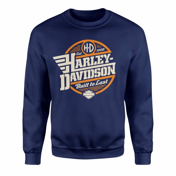 Harley-Davidson Built to Last Sweatshirt S - İndigo Mavisi