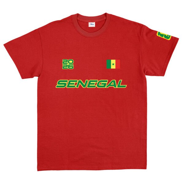 Senegal 2026 Tişört L - Kırmızı