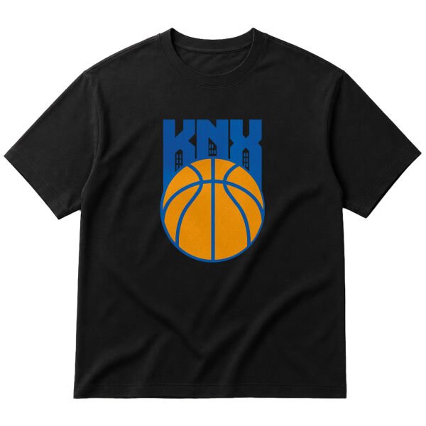 KNX Basketball Oversize Tişört M - Siyah