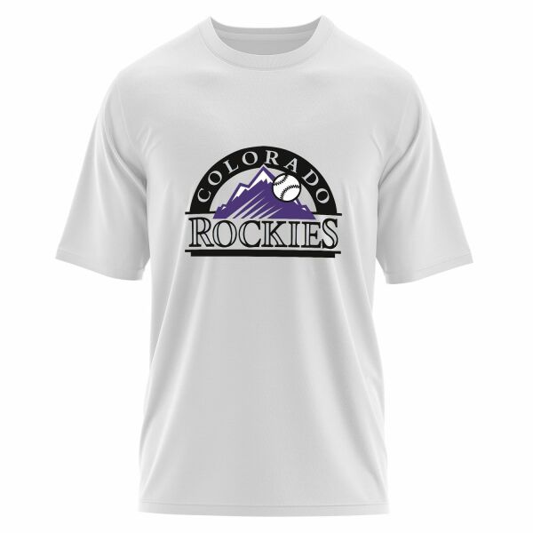 Colorado Rockies WL Oversize Tişört L - Beyaz