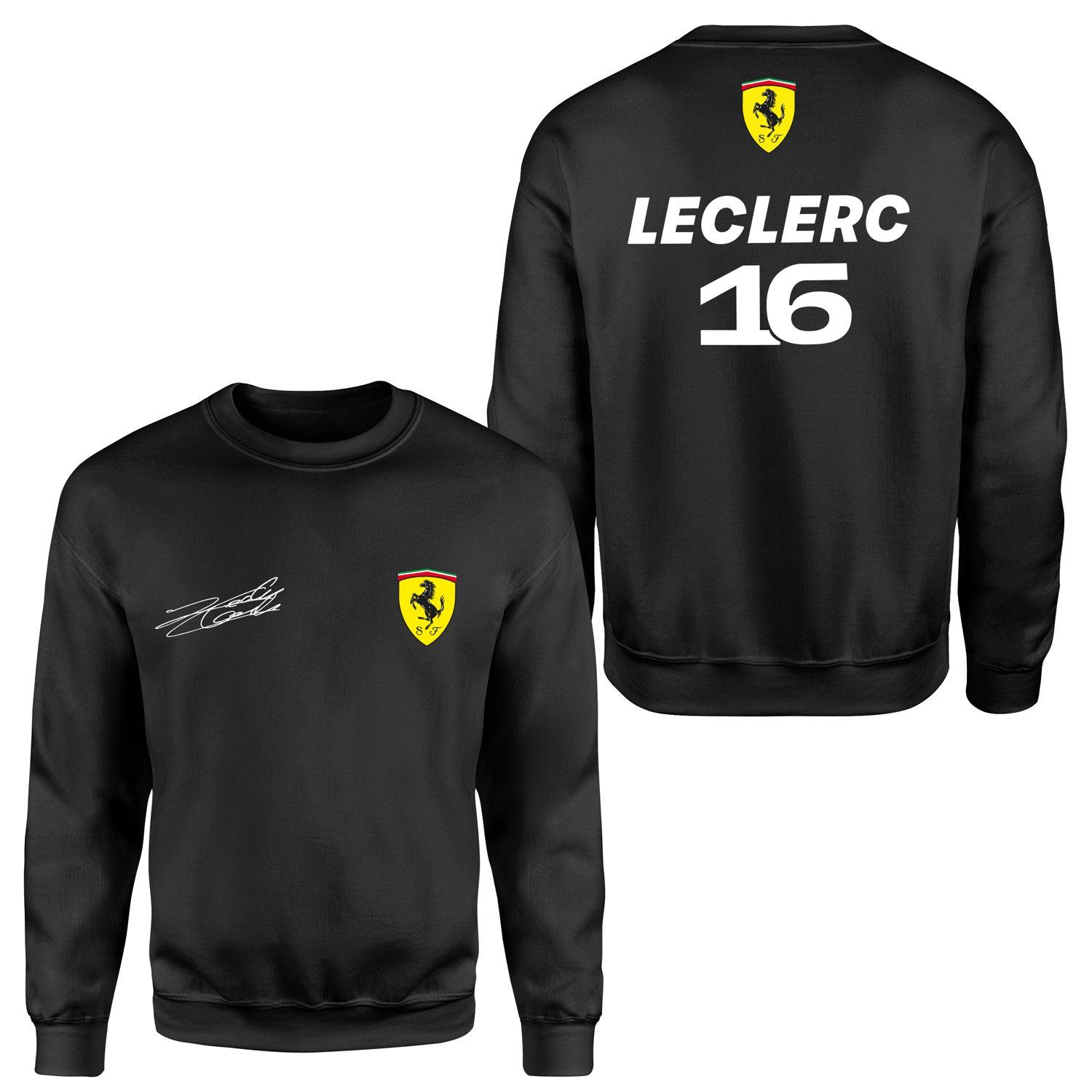 Charles Leclerc Basic SF Sweatshirt M - Siyah