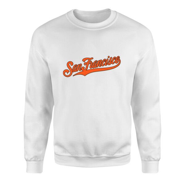 San Francisco Sweatshirt L - Beyaz