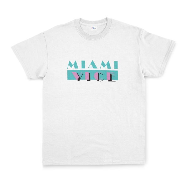 Miami Vice Tişört L - Beyaz