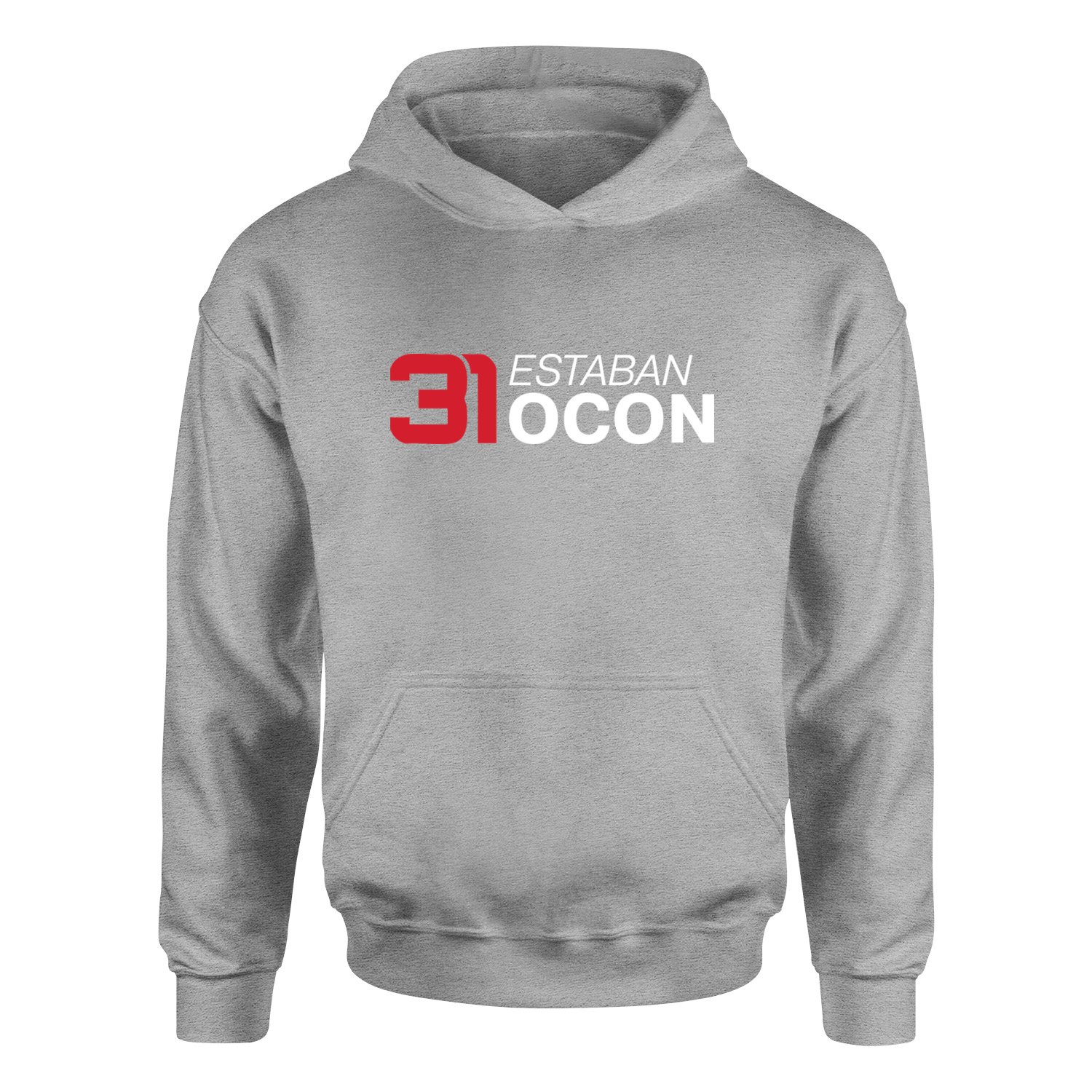 Estaban Ocon 31 Hoodie XXL - Gri