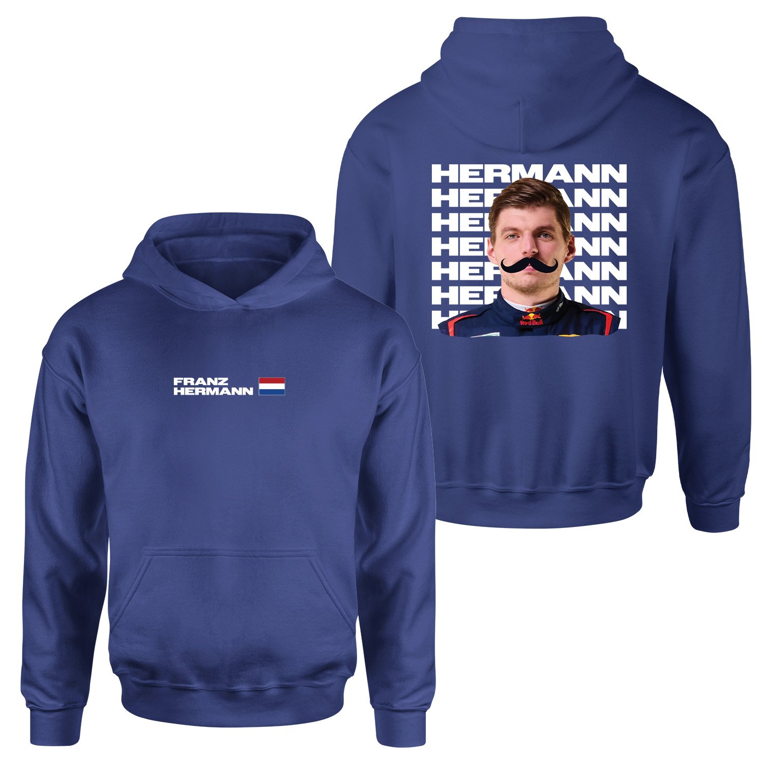 Franz Hermann Red Bull Driver Hoodie XL - İndigo Mavisi