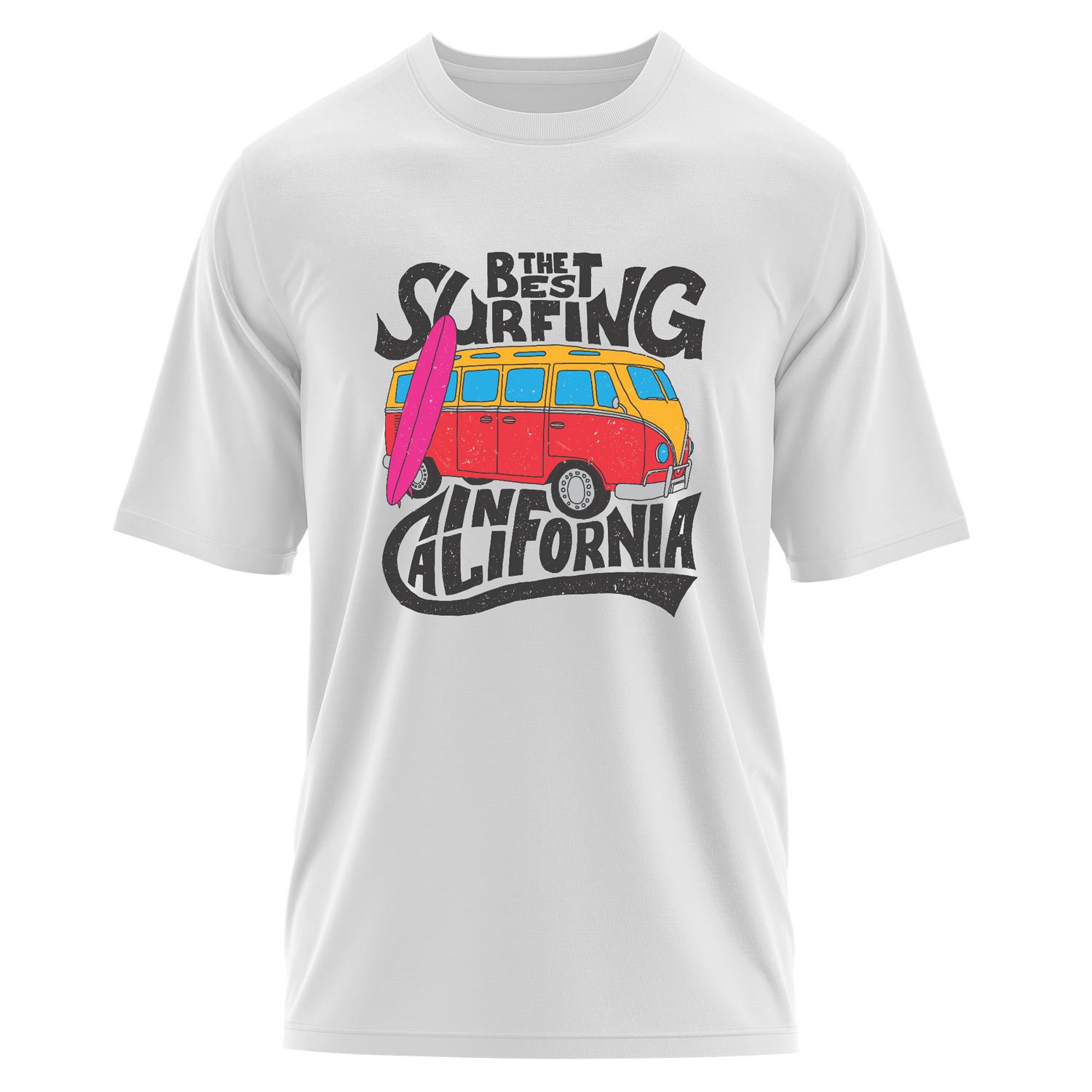 Surfing in California Oversize Tişört