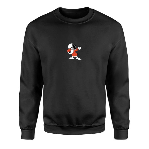 Snoopy Sweatshirt XL - Siyah