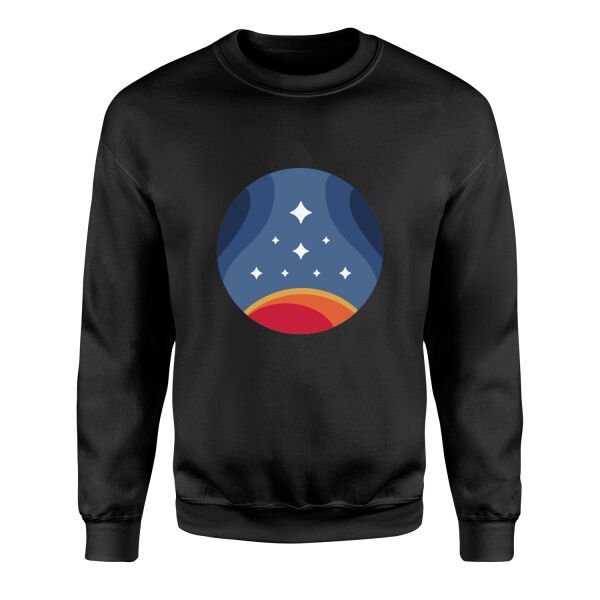 Starfield Constellation Sweatshirt M - Siyah