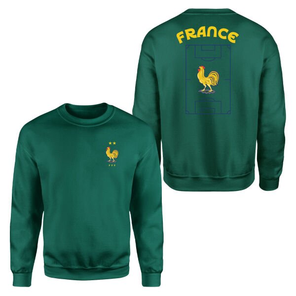 Fransa Dünya Kupası 2026 Sweatshirt M - Nefti Yeşili