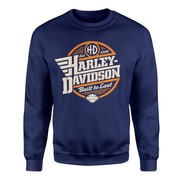 Harley-Davidson Built to Last Sweatshirt L - İndigo Mavisi
