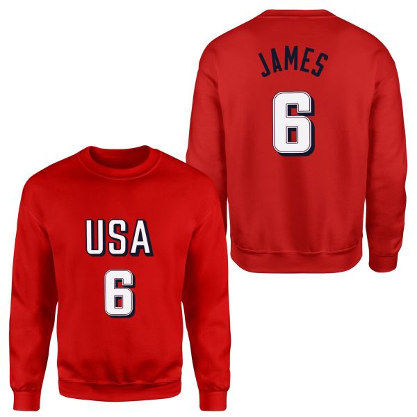 LeBron James Forma Sweatshirt L - Kırmızı
