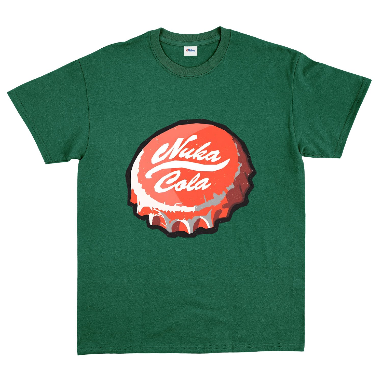 Nuka Cola Caps Tişört L - Nefti Yeşili