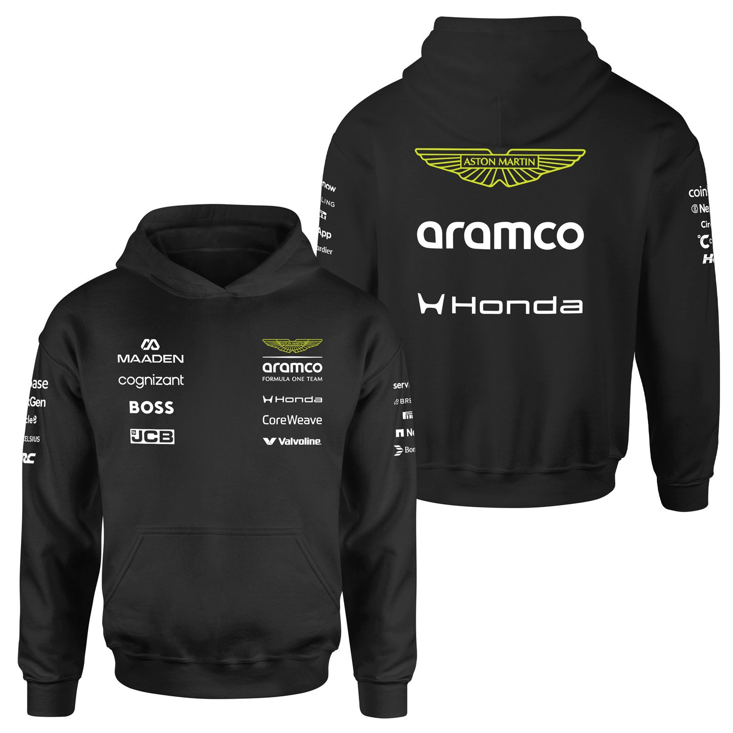 Aston Martin Racing 2026 Teamline Hoodie S - Siyah