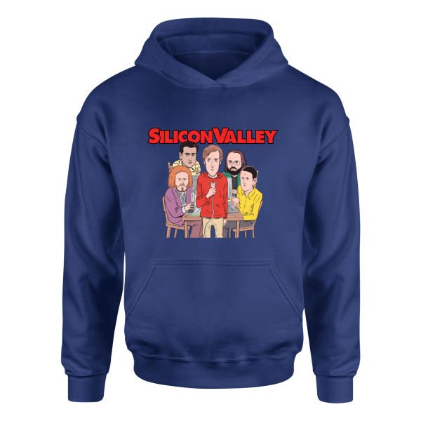 Silicon Valley Hoodie S - İndigo Mavisi