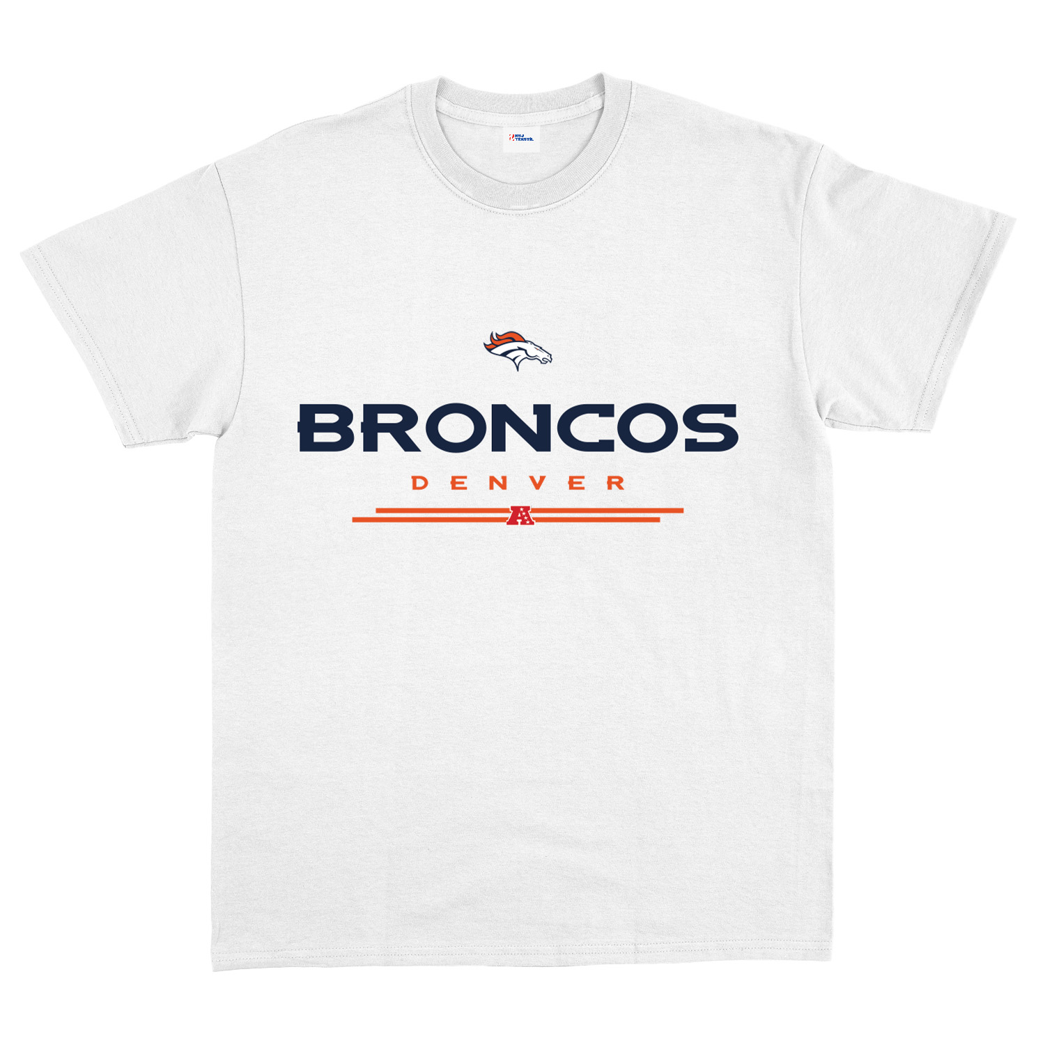Denver Broncos AFC Tişört XL - Beyaz