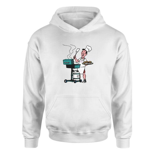 BBQ Chef Hoodie XL - Beyaz