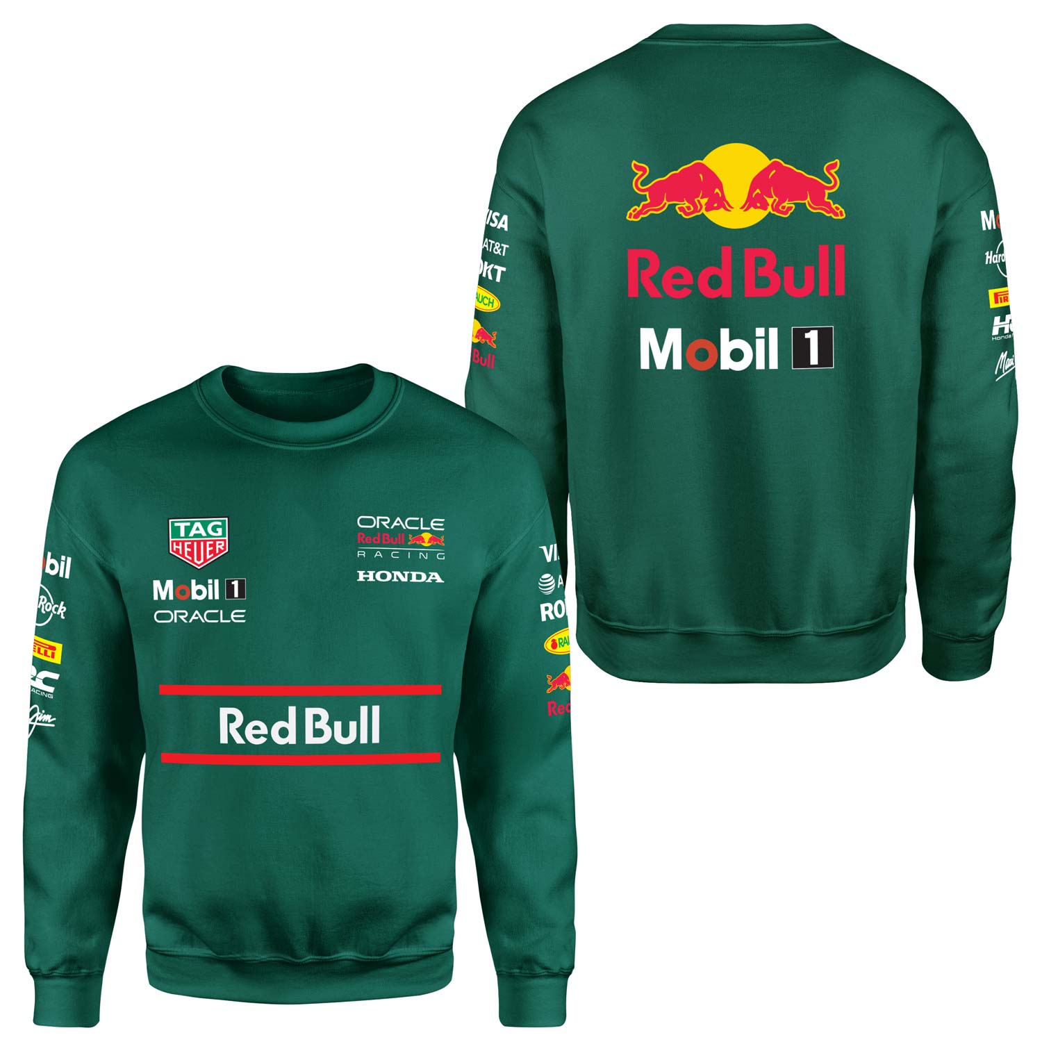 Red Bull Racing Teamline 2025 Sweatshirt XL - Nefti Yeşili
