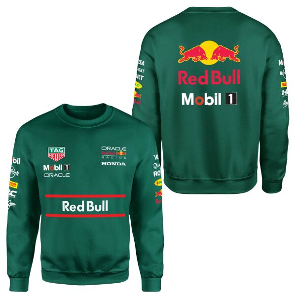 Red Bull Racing Teamline 2025 Sweatshirt XL - Nefti Yeşili
