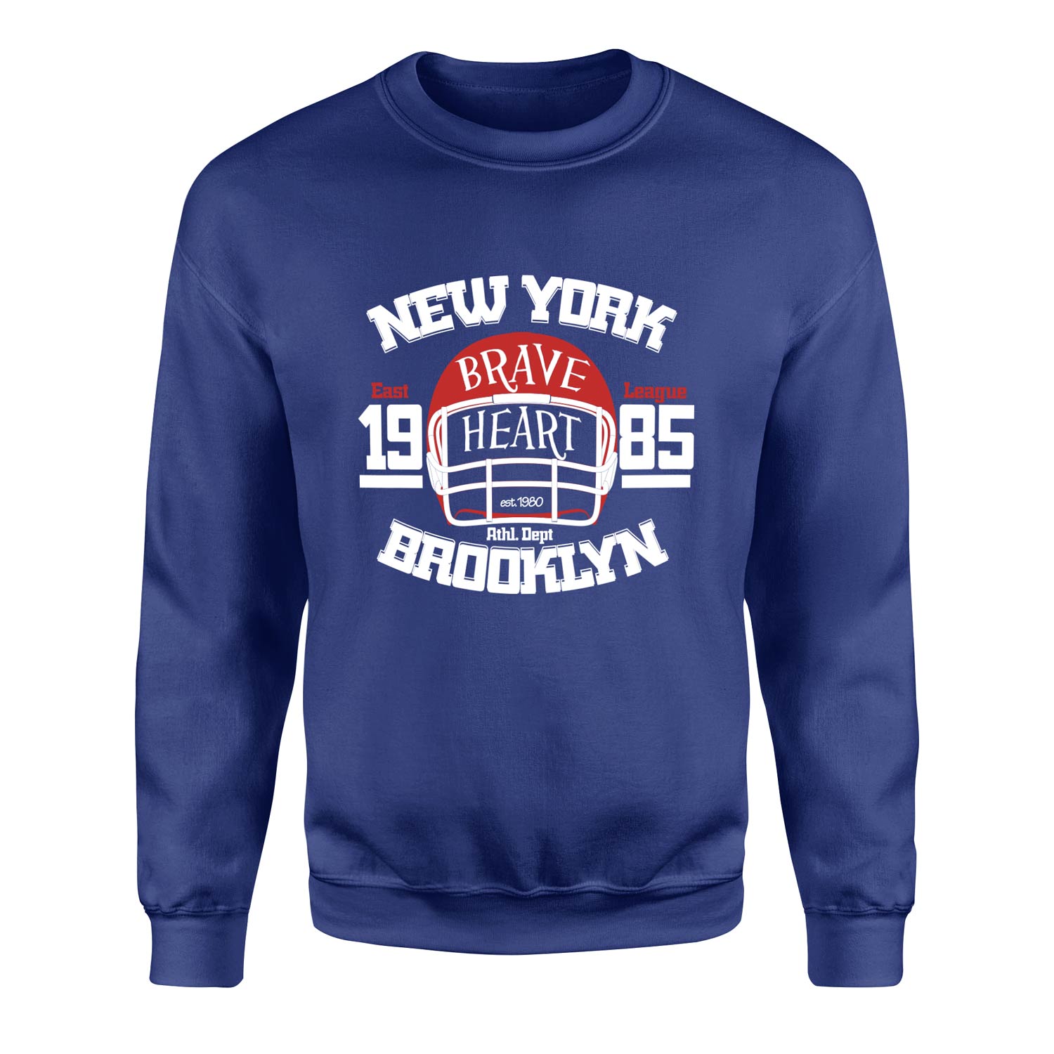 New York Brave Hart BKLYN Sweatshirt XL - İndigo Mavisi